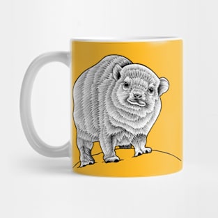 Baby rock hyrax - ink illustration Mug